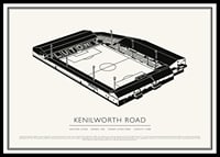 Kenilworth Road Vintage Skizze Poster-0
