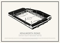 Kenilworth Road Vintage Skizze Poster-1