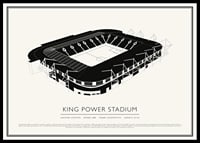 Poster di schizzo vintage del King Power Stadium-0