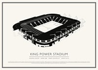 Poster di schizzo vintage del King Power Stadium-1