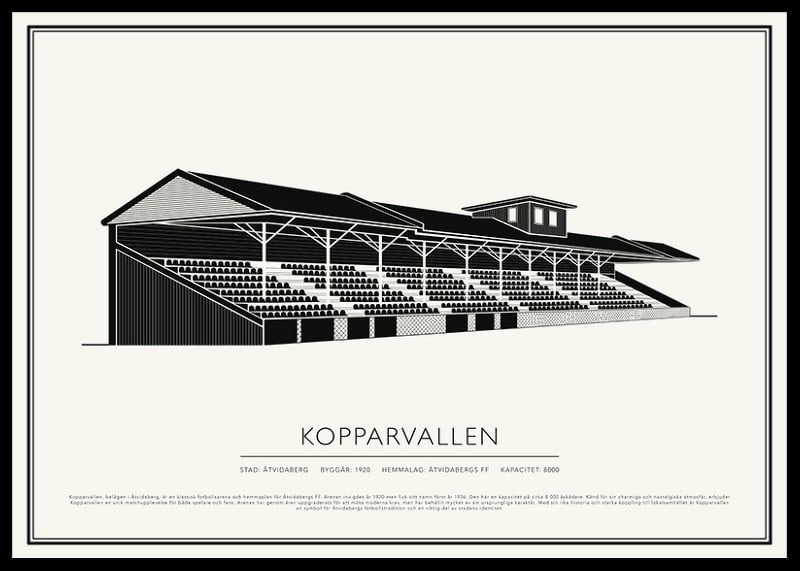 Kopparvallen Vintage Skiss poster-12