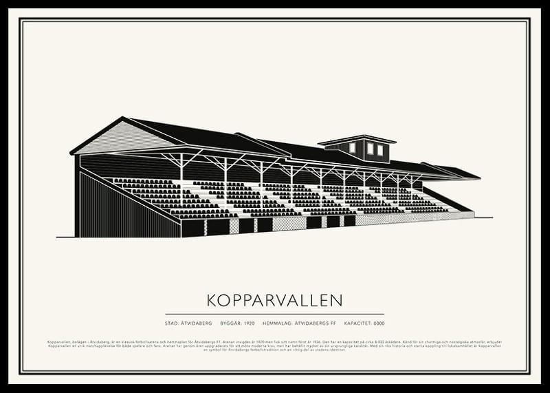 Kopparvallen Vintage Skiss poster-12