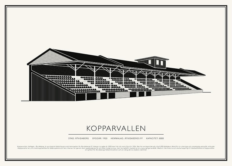 Kopparvallen Vintage Skiss poster-12