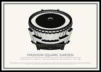 Madison Square Garden Vintage Skizze Poster-0