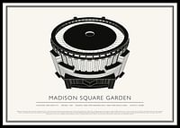 Afiș cu schiță vintage Madison Square Garden-0
