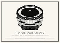 Madison Square Garden Vintage Skizze Poster-1