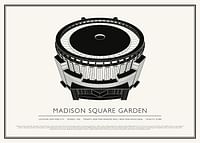Afiș cu schiță vintage Madison Square Garden-1