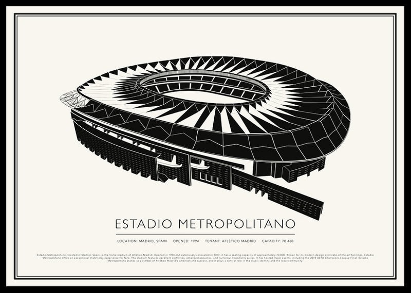 Vintage-Skizzenplakat des Metropolitan Stadium-12