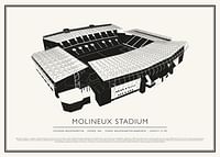 Poster Stadionul Molineux Vintage Sketch-1