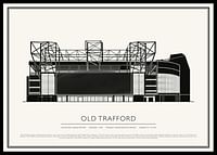 Poster Old Trafford Vintage Sketch-0