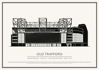 Poster Old Trafford Vintage Sketch-1
