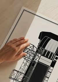 Poster Old Trafford Vintage Sketch-3