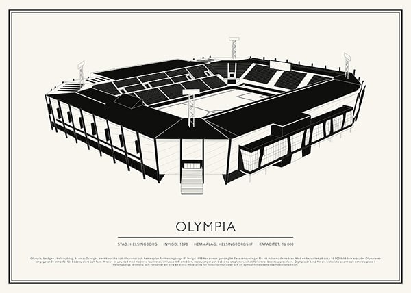 Poster Olympia Vintage Skiss 02 SE