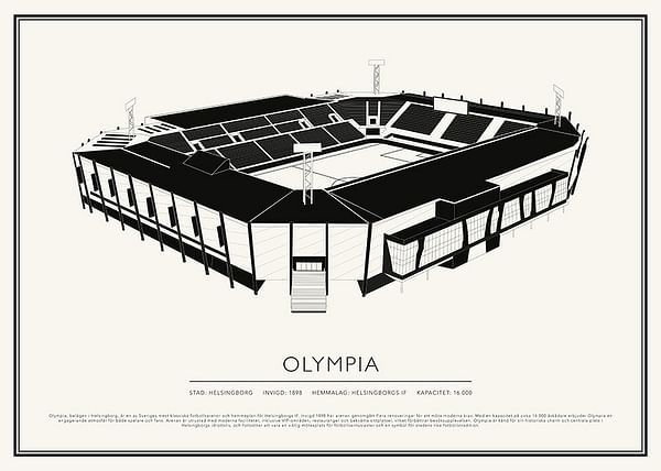 Poster Olympia Vintage Skiss 02 SE