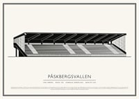 Påskbergsvallen Vintage Skiss poster-1