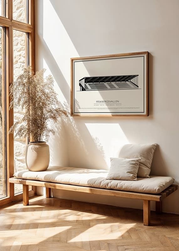 Poster Påskbergsvallen Vintage Skiss 02 SE crossfade