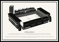 Råsunda Vintage Skiss poster-0