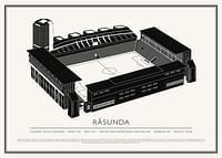 Råsunda Vintage Skiss poster-1