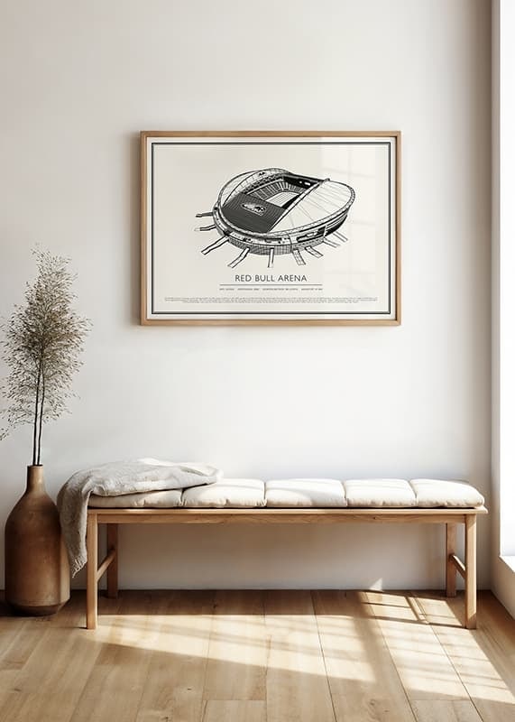 Poster Red Bull Arena Vintage Skizze 02 DE crossfade