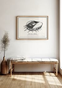 Poster Red Bull Arena Vintage Sketch-2