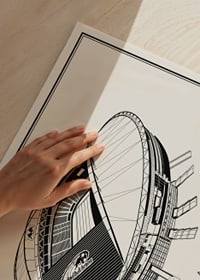 Plagát Red Bull Arena Vintage Sketch-3