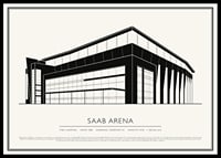 SAAB Arena Vintage Skiss poster-0