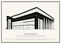 SAAB Arena Vintage Skiss poster-1
