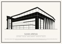 SAAB Arena Vintage Skiss poster-1