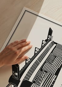 Stadio San Siro Vintage Schizzo poster-3