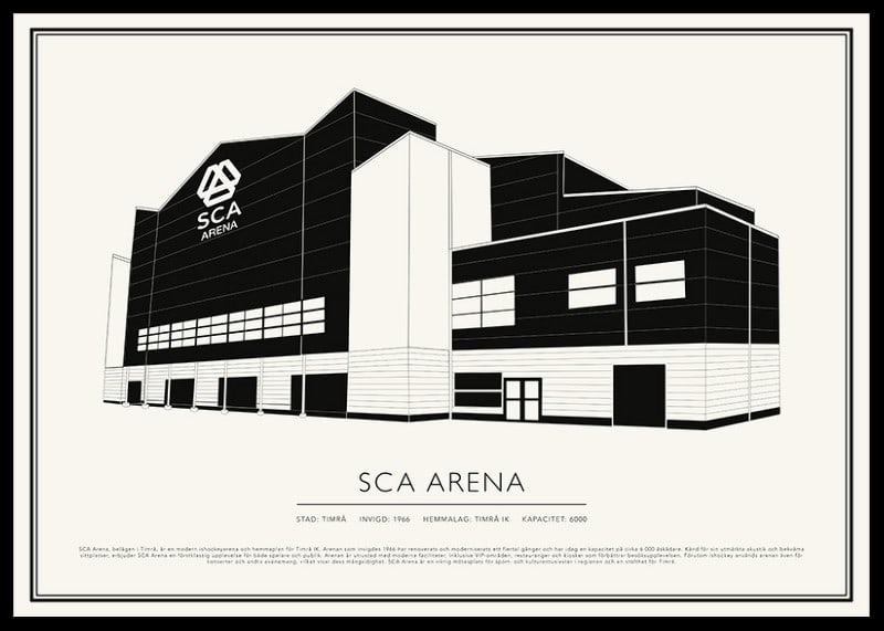 SCA Arena Vintage Skiss poster-12