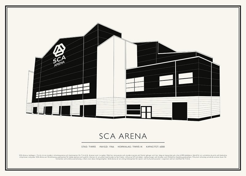 SCA Arena Vintage Skiss poster-12