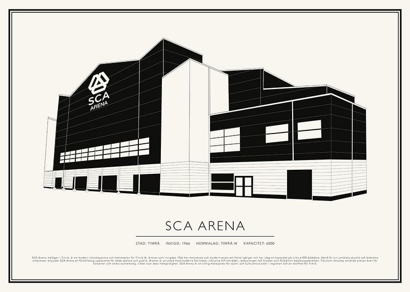 SCA Arena Vintage Skiss poster-12