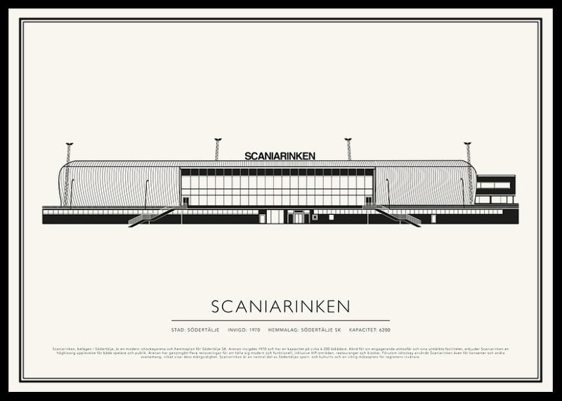 Scaniarinken Vintage Skiss poster-12
