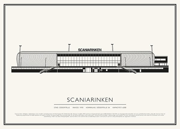Poster Scaniarinken Vintage Skiss 02 SE