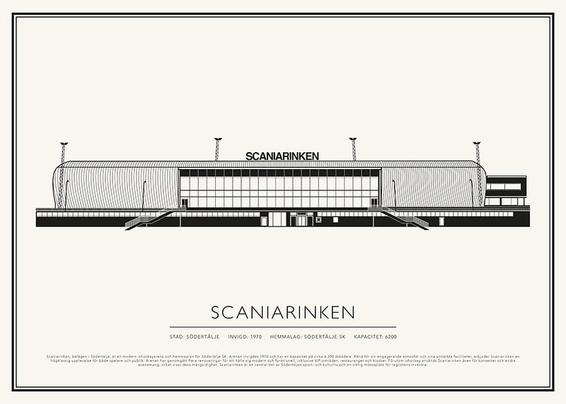 Scaniarinken Vintage Skiss poster-12