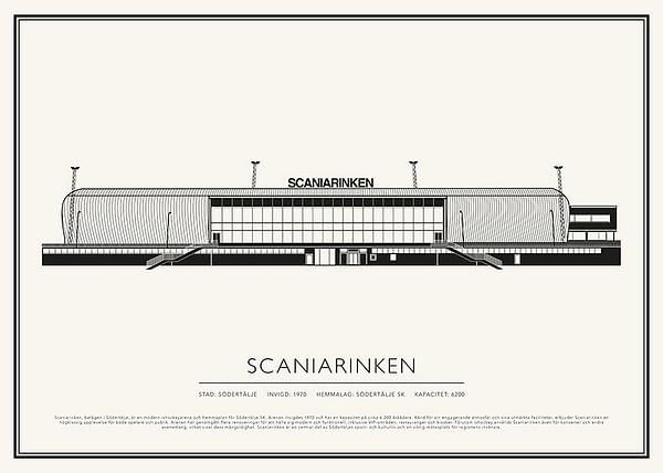 Poster Scaniarinken Vintage Skiss 02 SE