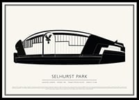 Selhurst Park Vintage Skizze Poster-0