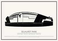 Poster vintage cu schiță Selhurst Park-1
