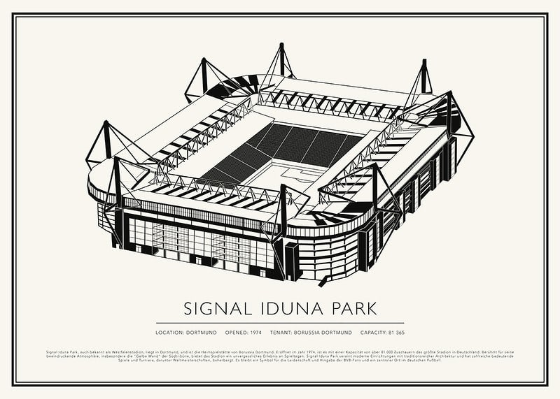 Vintage plagát Signal Iduna Park-12