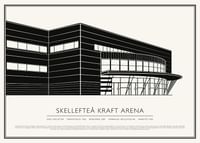 Skellefteå Kraft Arena Vintage Skiss poster-1