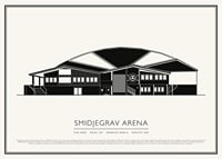 Smidjegrav Arena Vintage Skiss poster-1