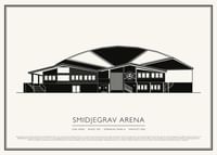 Smidjegrav Arena Vintage Skiss poster-1