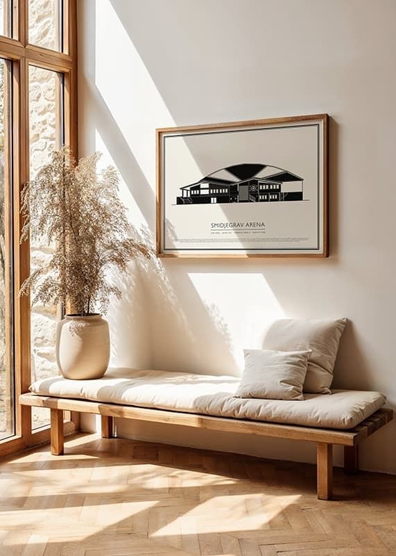 Poster Smidjegrav Arena Vintage Skiss 02 SE crossfade