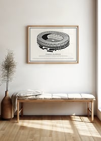Stadio Olimpico Vintage Schizzo poster-2