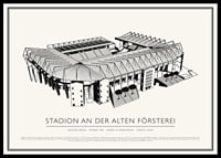 Stadiono An der Alten Försterei senovinio eskizo plakatas-0