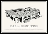 Stadionul An der Alten Försterei afiș cu schiță de epocă-0
