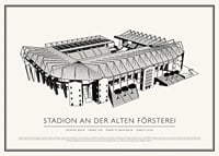 Stadiono An der Alten Försterei senovinio eskizo plakatas-1