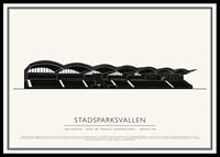 Stadsparksvallen Vintage Skiss poster-0