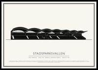 Stadsparksvallen Vintage Skiss poster-0