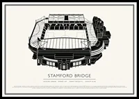 Stamford Bridge Vintage Skiss affisch-0